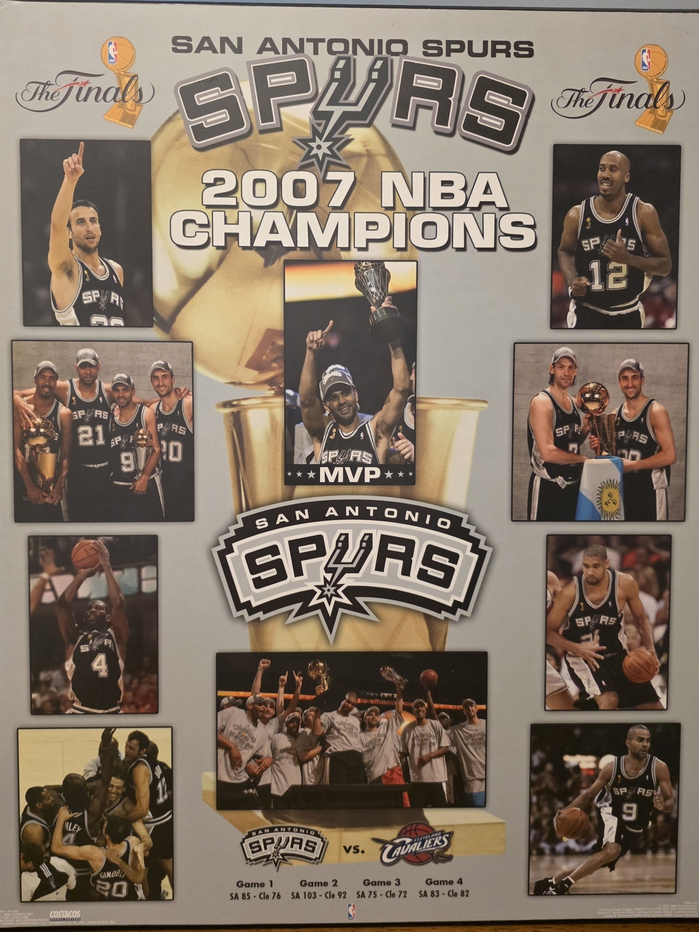 2007 NBA Champions Commemorative Coffee Table Book - Black/Silver - Hard Back